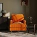 Orange Velvet Armchair - Payton