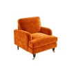 Orange Velvet Armchair - Payton