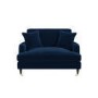 Navy Velvet Love Seat - Payton