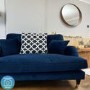 ONLY OPENED - Payton Dark Navy Velvet Loveseat