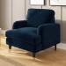 Navy Velvet Armchair - Payton