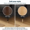 Dark Grey Velvet Footstool - Payton
