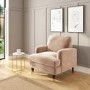 Velvet Armchair in Blush Pink - Payton