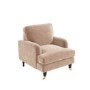Velvet Armchair in Blush Pink - Payton