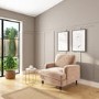 Velvet Armchair in Blush Pink - Payton