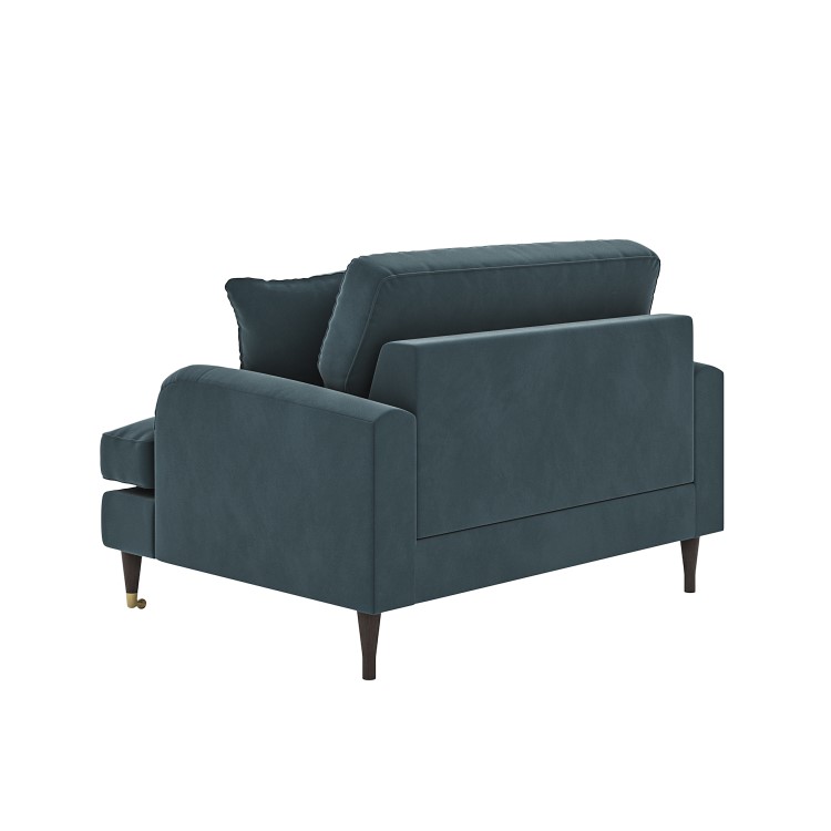 Blue Velvet Love Seat - Payton