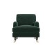 Dark Green Velvet Armchair - Payton