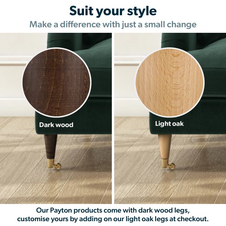 ALMOST PERFECT - Dark Green Velvet Armchair - Payton