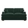 Dark Green Velvet Pull Out Sofa Bed - Seats 2 - Payton