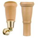 A2/PAYTON/LEGSET/2CASTOR/2PLAIN/LW ALMOST PERFECT - Payton Light Wood Leg Set, 2 x Castor Legs, 2 x Plain Legs