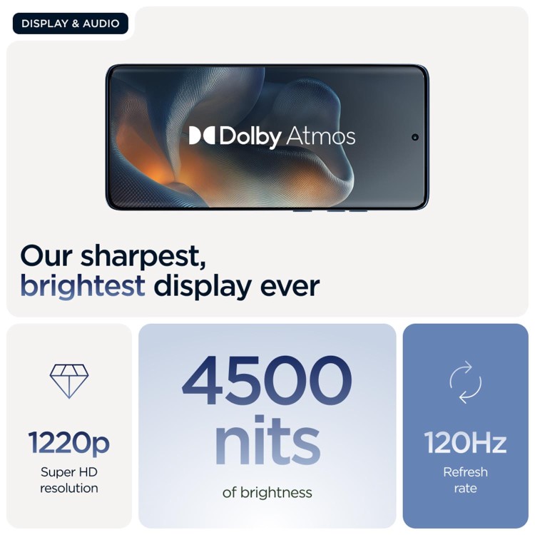 Motorola Edge 60 Pantone Gibraltar Sea 6.67" 512GB 5G Unlocked & SIM Free Smartphone