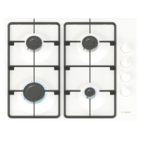Bosch Series 2 60cm 4 Burner Gas Hob - White Bosch Series 2 60cm 4 Burner Gas Hob - White
