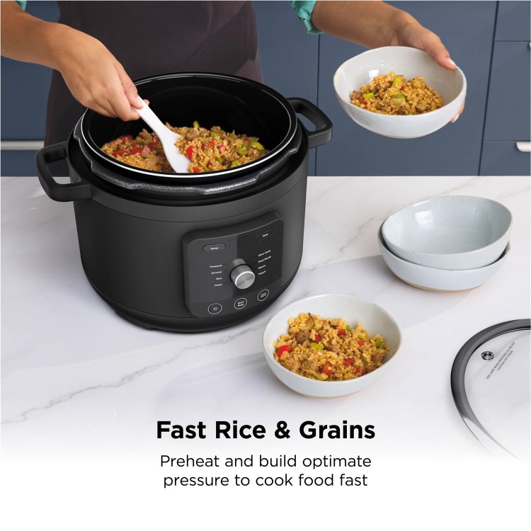 Ninja PC201UK HyperHeat 9-in-1 Pressure & Rice Cooker 6L – Fast Multi Cooker
