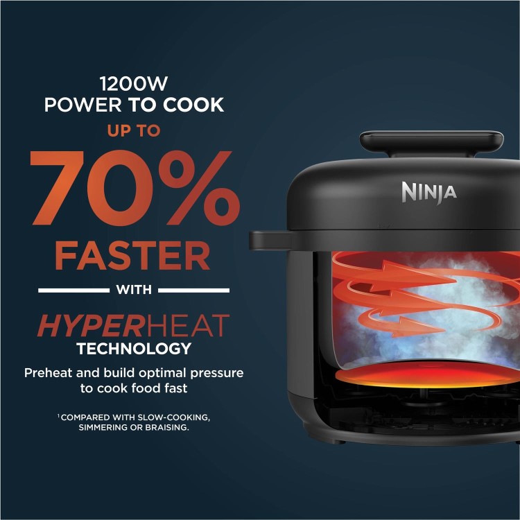 Ninja PC201UK HyperHeat 9-in-1 Pressure & Rice Cooker 6L – Fast Multi Cooker