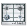 Bosch PCH615M90E Exxcel 60cm Front Control Gas Hob - Brushed Steel