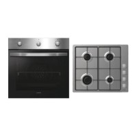 Candy Electric Single Oven and Gas Hob Pack - Stainless Steel