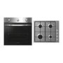Candy Electric Single Oven and Gas Hob Pack - Stainless Steel