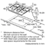 Bosch Series 6 60cm 4 burner Gas Hob - Stainless Steel