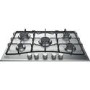 Refurbished Hotpoint PCN752UIXH 73cm Five Burner Gas Hob - Stainless Steel