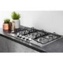 Refurbished Hotpoint PCN752UIXH 73cm Five Burner Gas Hob - Stainless Steel