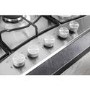 Refurbished Hotpoint PCN752UIXH 73cm Five Burner Gas Hob - Stainless Steel