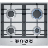 Refurbished Bosch PCP6A5B90 60cm 4 Burner Gas Hob Stainless Steel Refurbished Bosch PCP6A5B90 60cm 4 Burner Gas Hob Stainless Steel