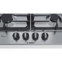 Refurbished Bosch PCP6A5B90 60cm 4 Burner Gas Hob Stainless Steel