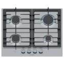 PCP6A5I90 Bosch Series 6 60cm 4 Burner Gas Hob - Stainless Steel