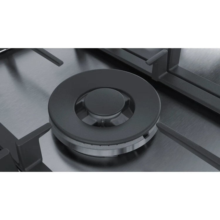 Refurbished Bosch Series 6 75cm 5 Burner Gas Hob - Stainless steel