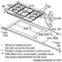 Bosch Series 6 90cm 5 Burner Gas Hob - Stainless Steel