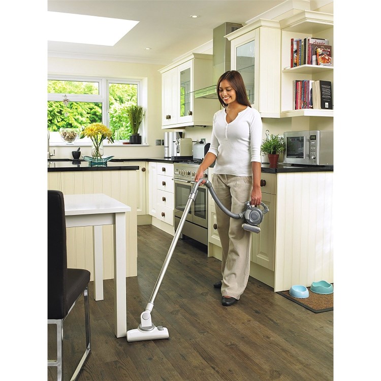 Black & Decker PD1820LF-GB 18V Li-ion Dustbuster Flexi Handheld Vacuuum Cleaner With Floor Extension Kit - Dark Titanium And Chrome