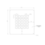 GRADE A1 - White Grill Waste Cover - Slate Trays