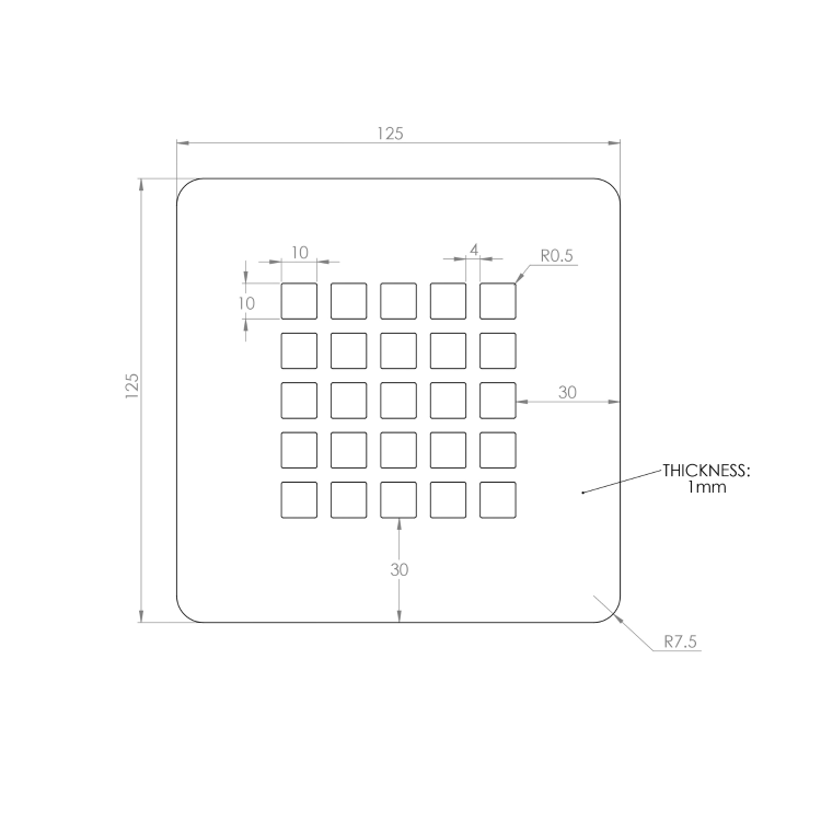 GRADE A1 - White Grill Waste Cover - Slate Trays