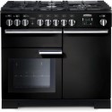 PDL100DFFGBC Rangemaster Professional Deluxe 100cm Dual Fuel Range Cooker - Black