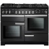 Rangemaster PDL110DFFCBC Professional Deluxe 110cm Dual Fuel Range Cooker - Charcoal Black &amp; Chrome
