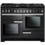 Refurbished Rangemaster Professional Deluxe 110cm Dual Fuel Range Cooker - Charcoal Black & Chrome