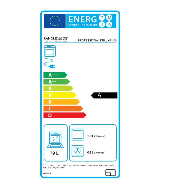 Rangemaster Professional Deluxe 110cm Dual Fuel Range Cooker - Black