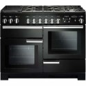 PDL110DFFGBC Rangemaster Professional Deluxe 110cm Dual Fuel Range Cooker - Black