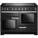 PDL110EICBC Rangemaster Professional Deluxe 110cm Induction Range Cooker - Black and Chrome