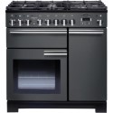 PDL90DFFSLC Rangemaster Professional Deluxe 90cm Dual Fuel Range Cooker - Slate Grey