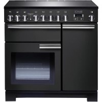 Rangemaster Professional Deluxe 90cm Electric Induction Range Cooker - Black