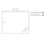 GRADE A1 - 1000x800mm Rectangular Shower Tray 45mm - White Acrylic Stone Resin - Pearl