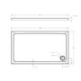 1000x800mm Rectangular 45mm White Stone Resin Shower Tray – Pearl