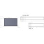 GRADE A1 - 95mm High RiserKit Pack for 700-1800mm Shower Tray - Pearl