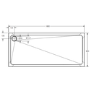 ALMOST PERFECT - 1800x800mm Rectangular Shower Tray - White Acrylic Stone Resin - Pearl