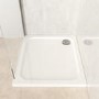 900x800mm Rectangular Shower Tray – Low Profile 45mm – Stone Resin – White – Pearl