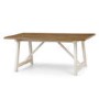 Julian Bowen Pembroke Ivory and Oak Dining Table