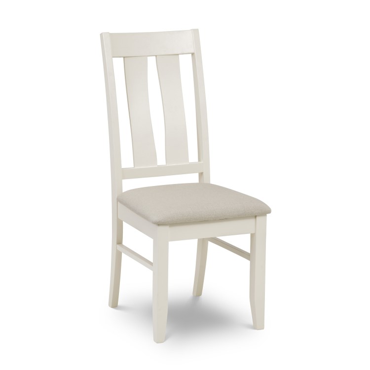 Julian Bowen Pair of Pembroke Ivory Dining Chairs