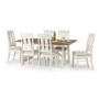 Julian Bowen Pair of Pembroke Ivory Dining Chairs