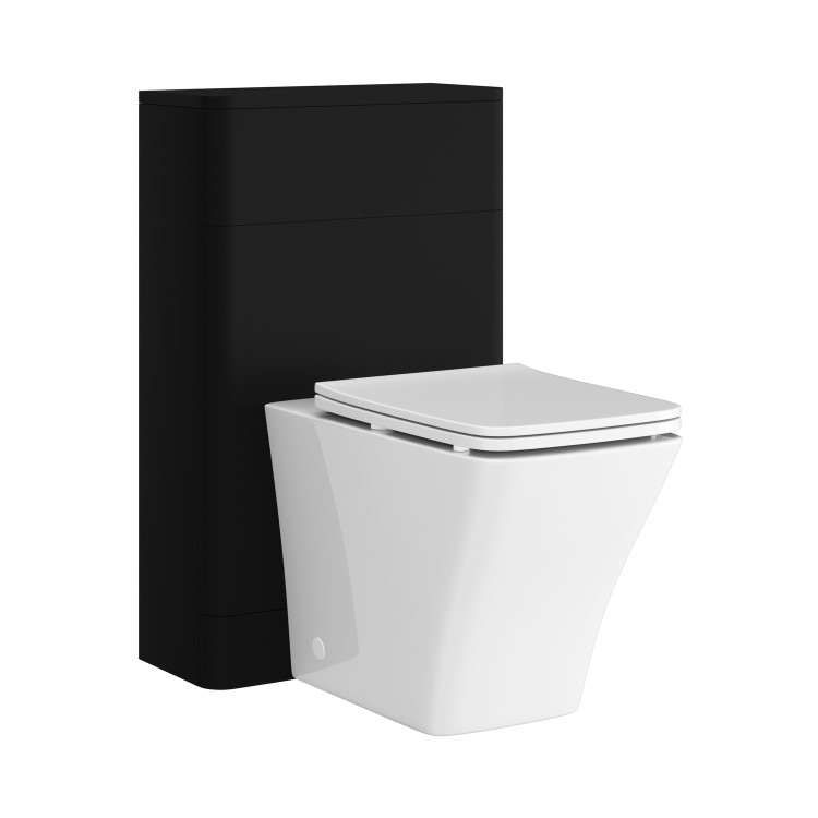 Matt Black 500mm WC unit  - Pendle